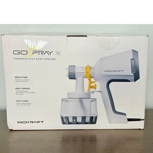 INOKRAFT GoSpray S1 HVLP Paint Sprayer Kit | 600W | 3 Nozzles | 1200ml Brand New